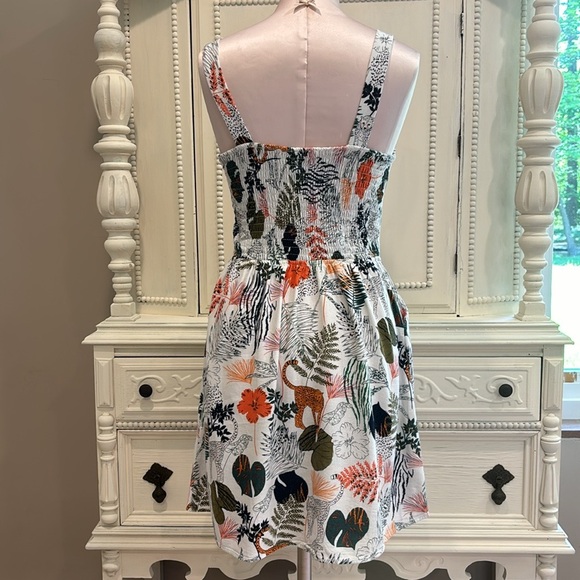 Monteau Los Angeles Big Girls Tropical Print Sundress Size Large - Picture 2 of 10